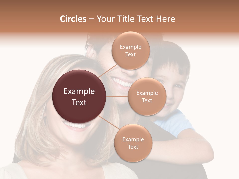 Embrace Smiling Love PowerPoint Template