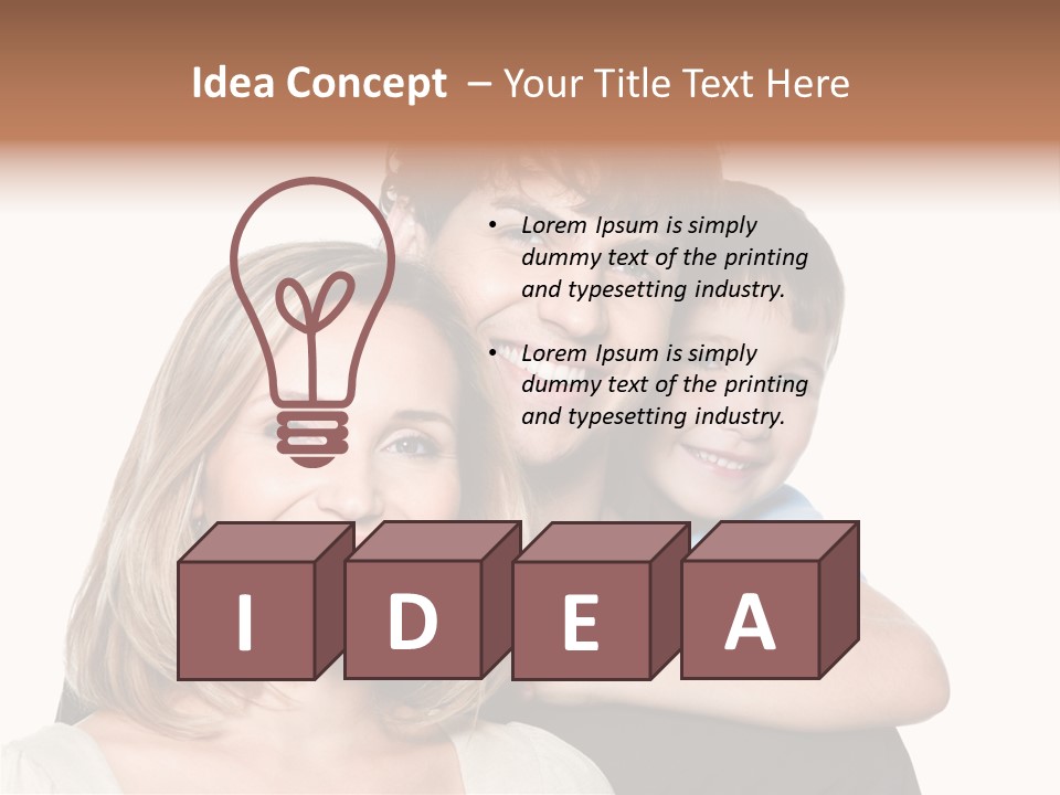 Embrace Smiling Love PowerPoint Template