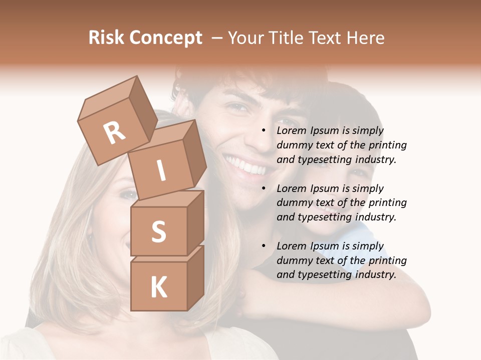 Embrace Smiling Love PowerPoint Template