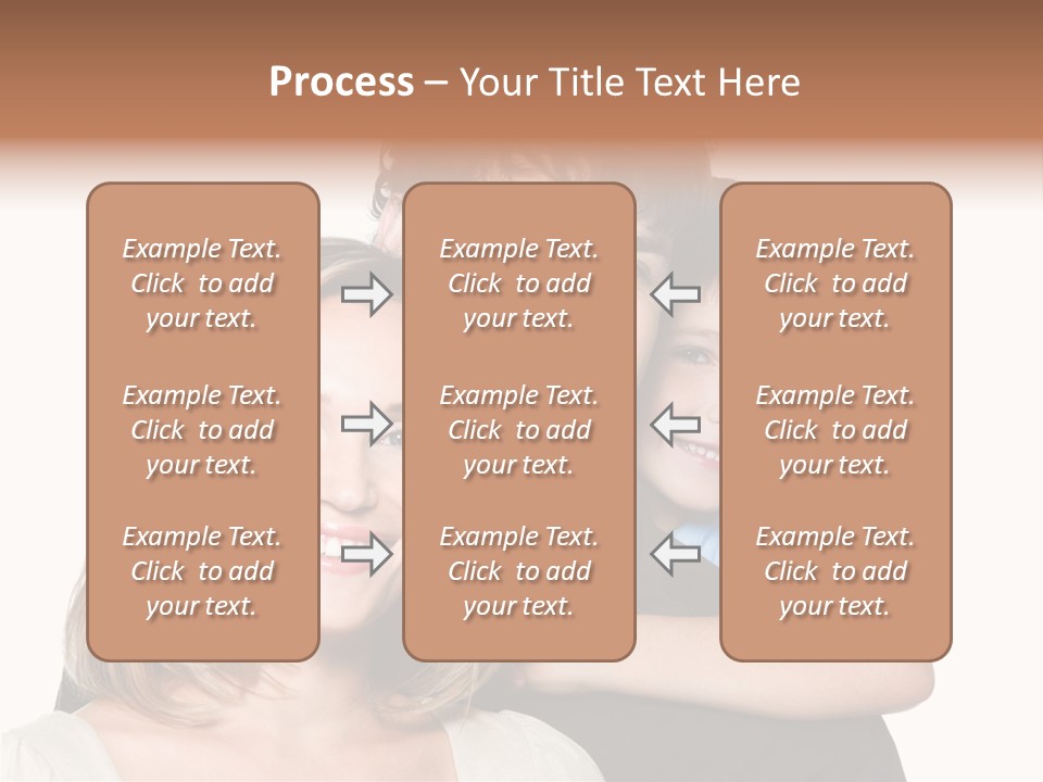 Embrace Smiling Love PowerPoint Template
