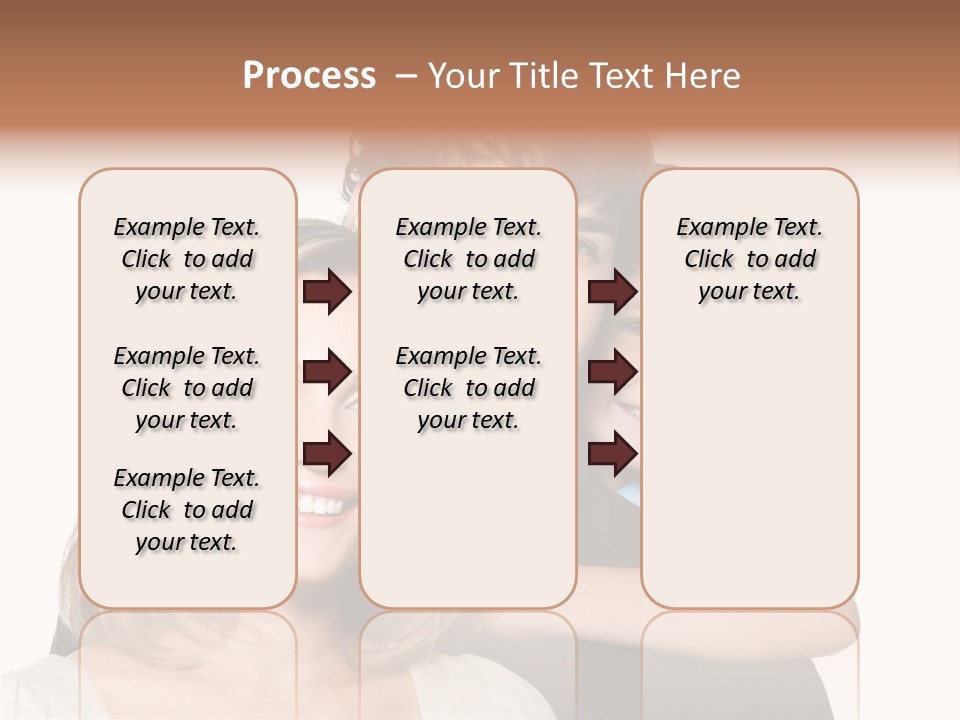 Embrace Smiling Love PowerPoint Template