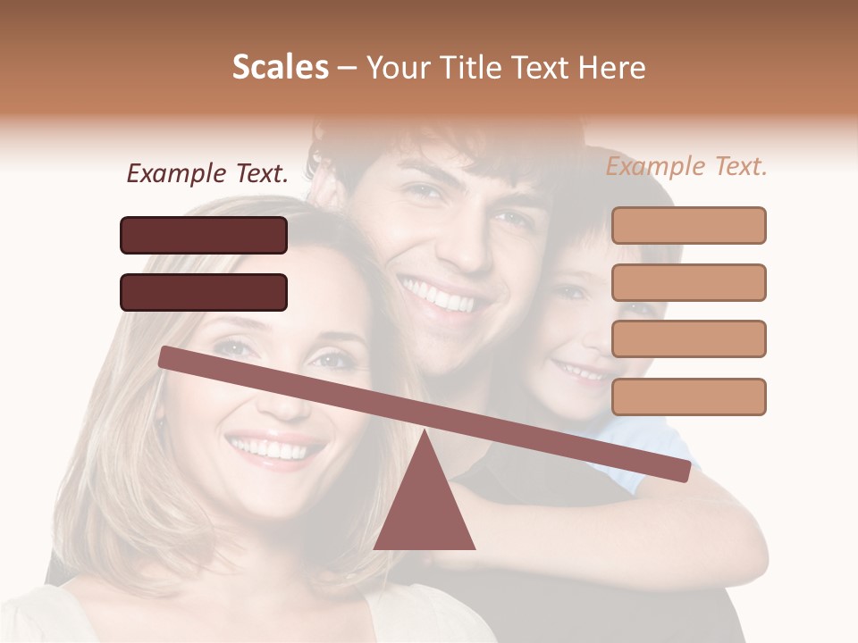 Embrace Smiling Love PowerPoint Template