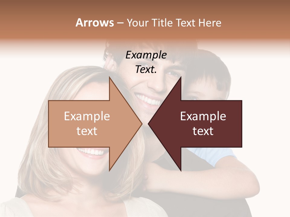 Embrace Smiling Love PowerPoint Template