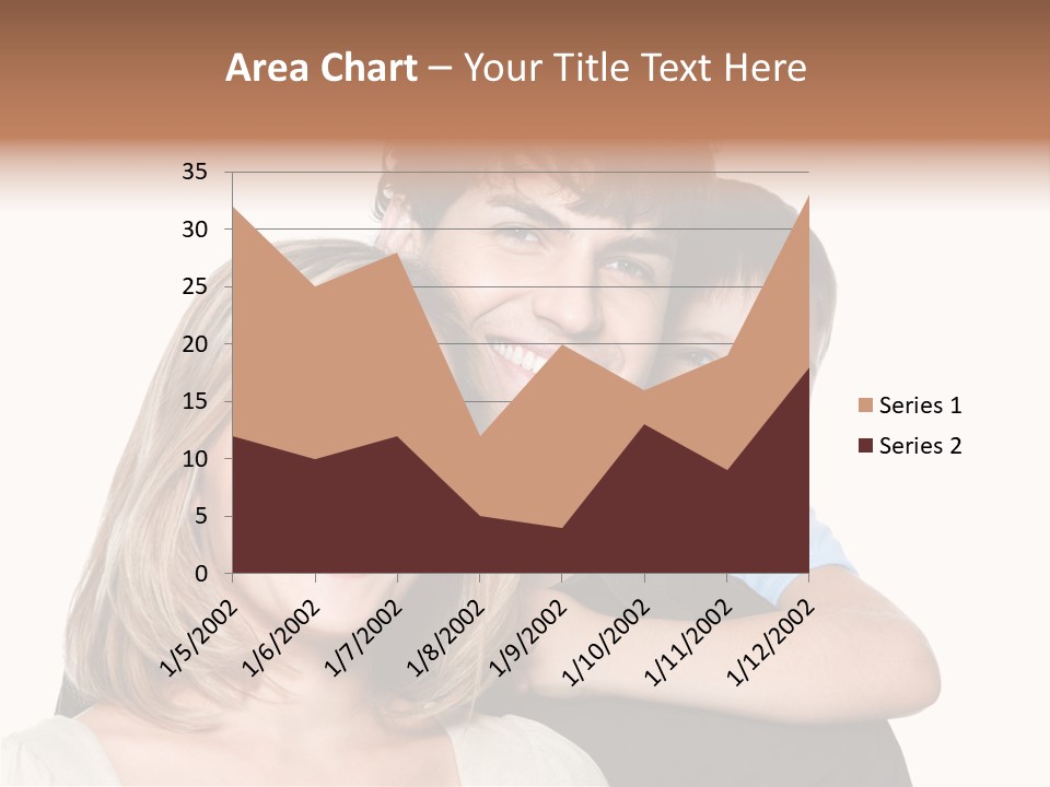 Embrace Smiling Love PowerPoint Template
