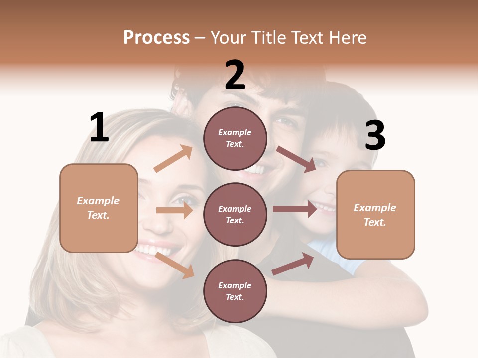 Embrace Smiling Love PowerPoint Template