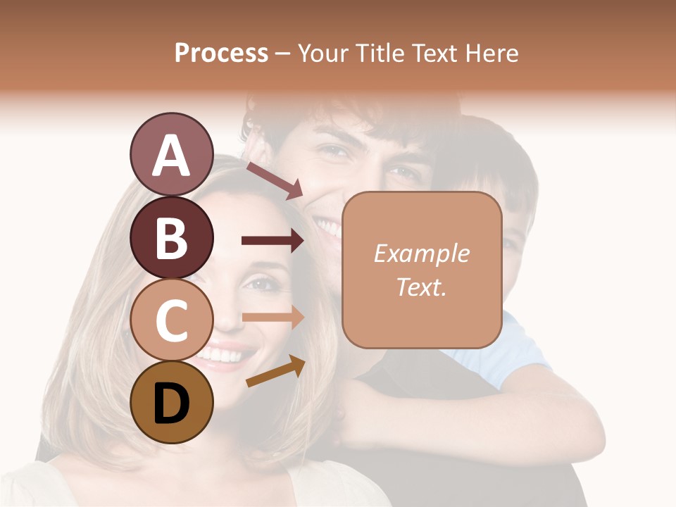 Embrace Smiling Love PowerPoint Template