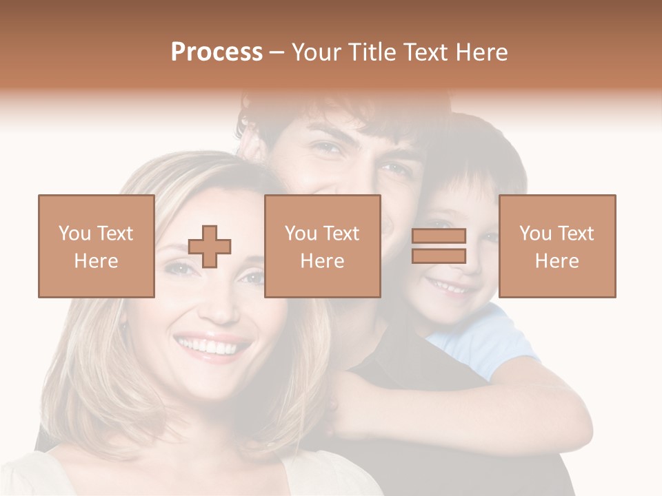 Embrace Smiling Love PowerPoint Template