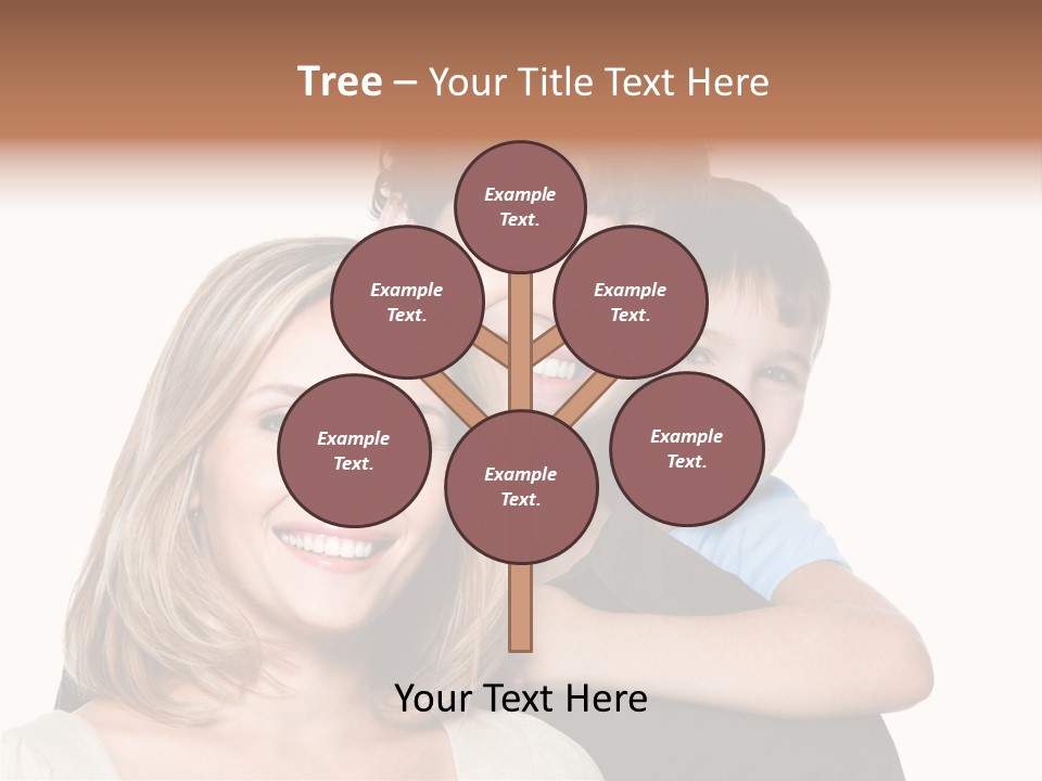 Embrace Smiling Love PowerPoint Template