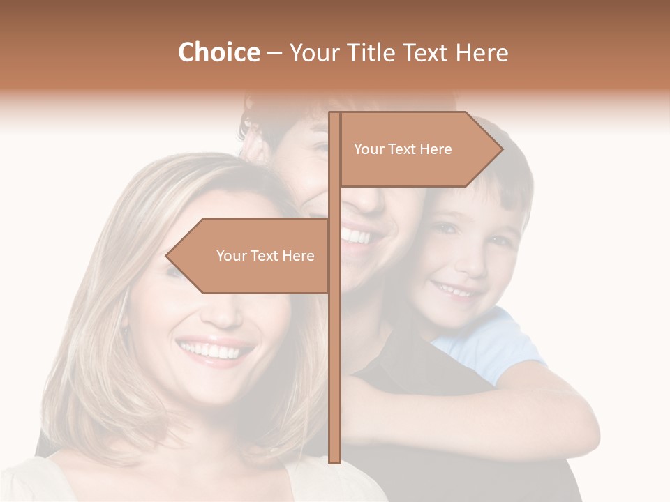 Embrace Smiling Love PowerPoint Template