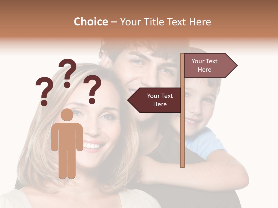 Embrace Smiling Love PowerPoint Template