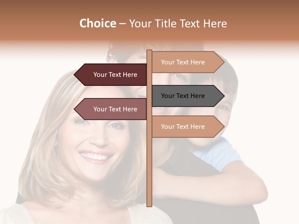 Embrace Smiling Love PowerPoint Template