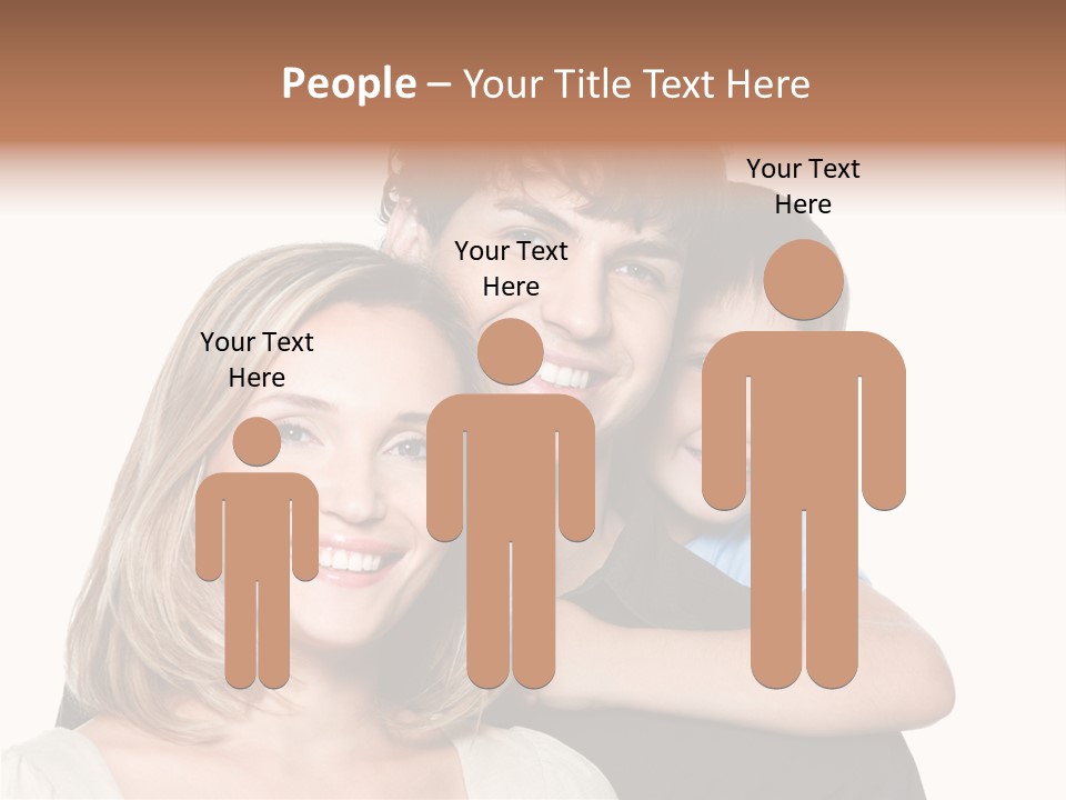 Embrace Smiling Love PowerPoint Template