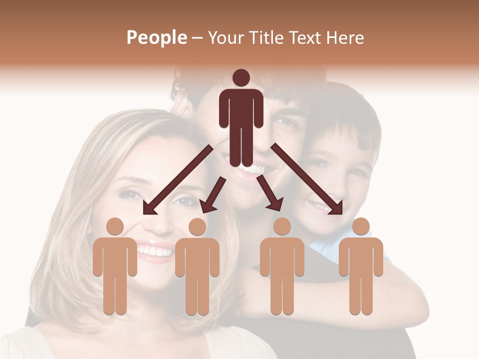 Embrace Smiling Love PowerPoint Template