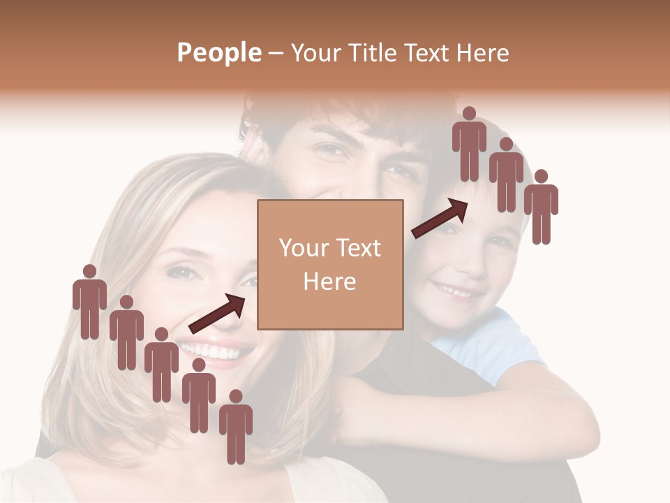 Embrace Smiling Love PowerPoint Template