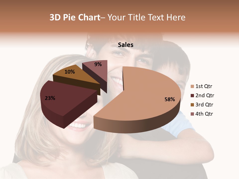 Embrace Smiling Love PowerPoint Template