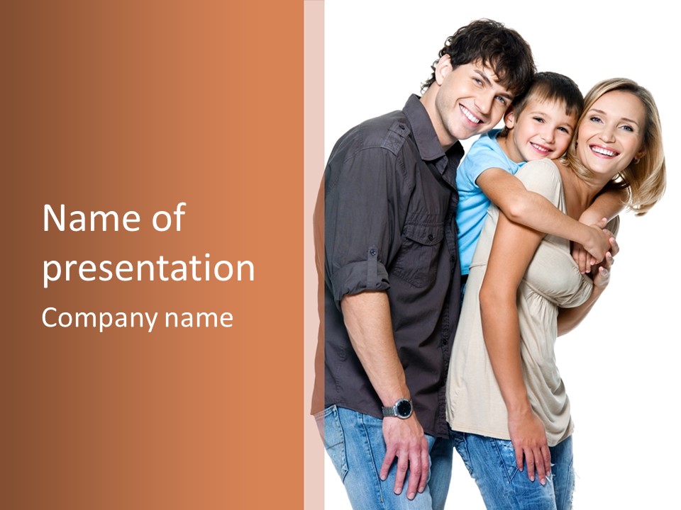 Together Group Son PowerPoint Template