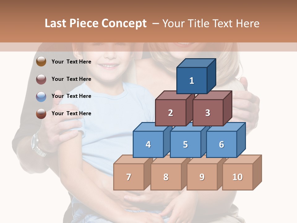 Son Smiling Cute PowerPoint Template