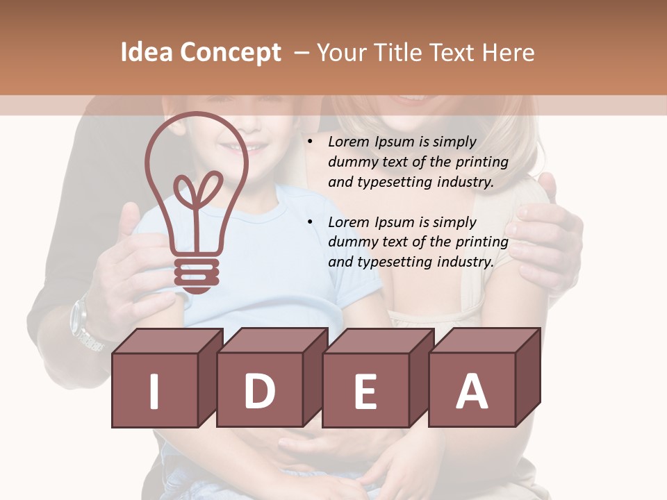 Son Smiling Cute PowerPoint Template