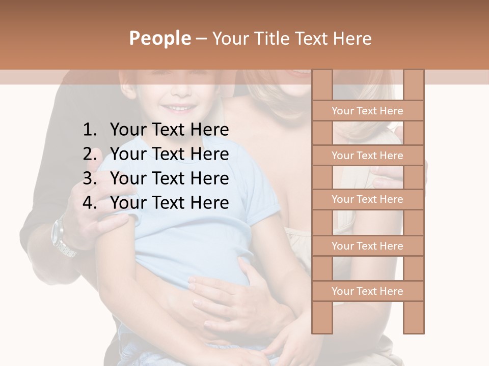 Son Smiling Cute PowerPoint Template