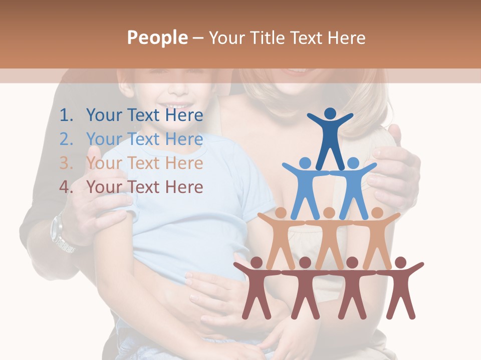 Son Smiling Cute PowerPoint Template