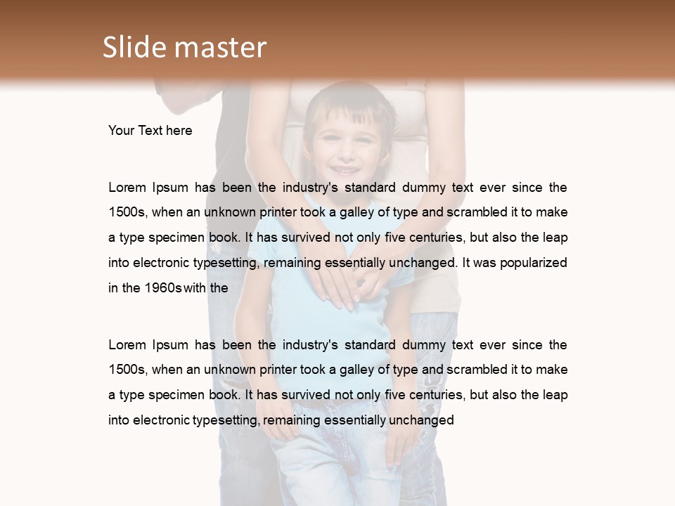 Son Young Happy PowerPoint Template