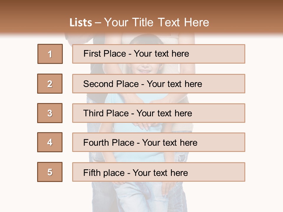 Son Young Happy PowerPoint Template