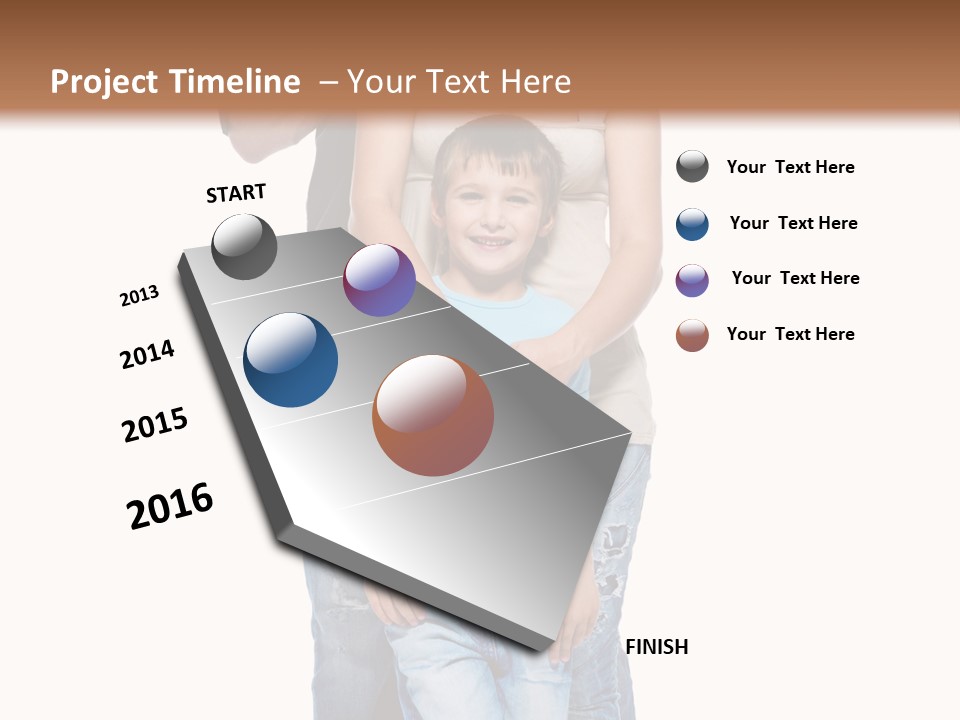 Son Young Happy PowerPoint Template