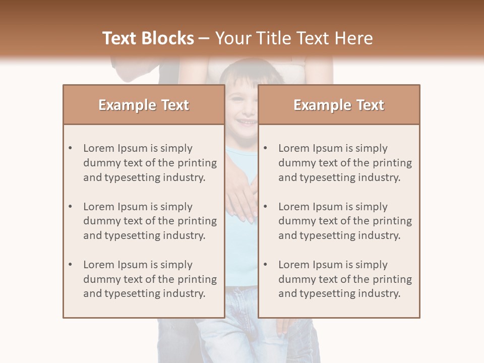 Son Young Happy PowerPoint Template