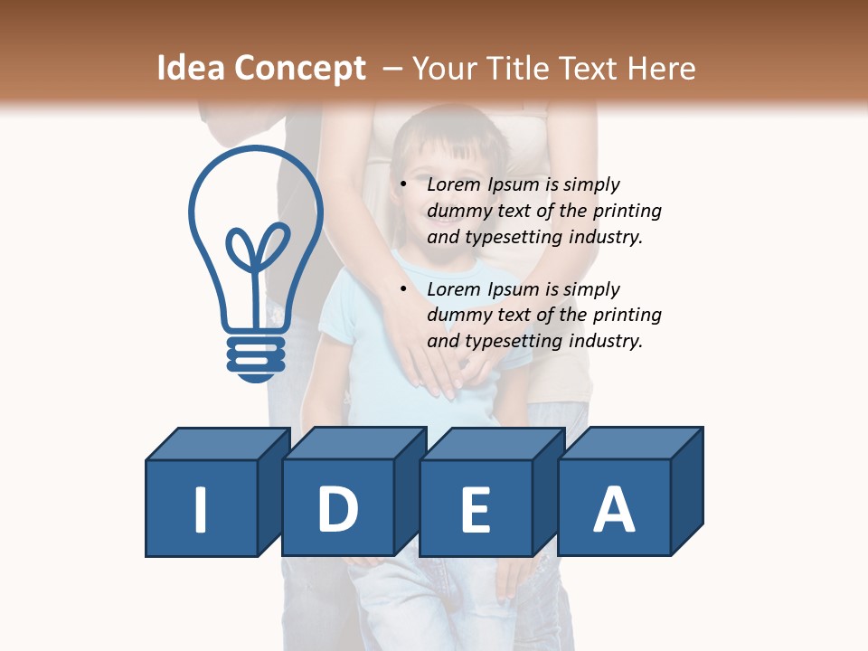 Son Young Happy PowerPoint Template