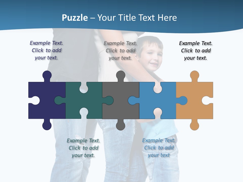 Group Parent Standing PowerPoint Template