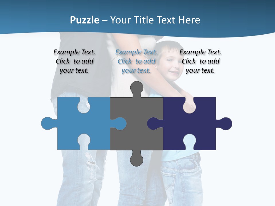 Group Parent Standing PowerPoint Template