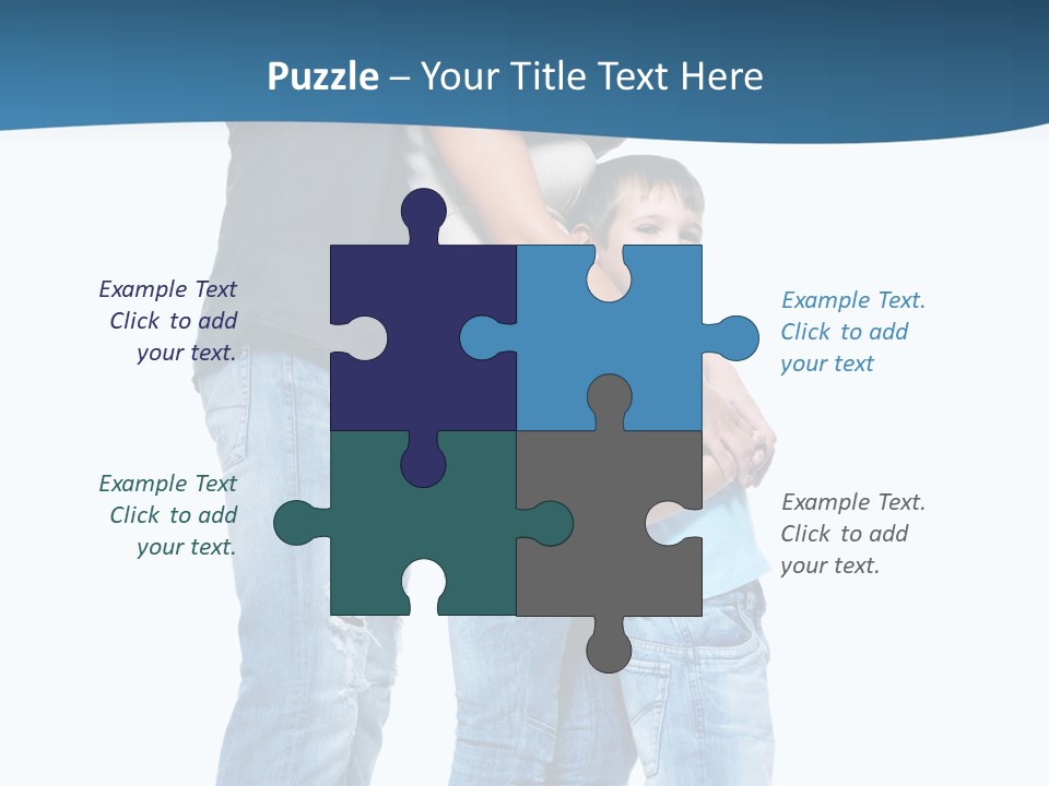 Group Parent Standing PowerPoint Template