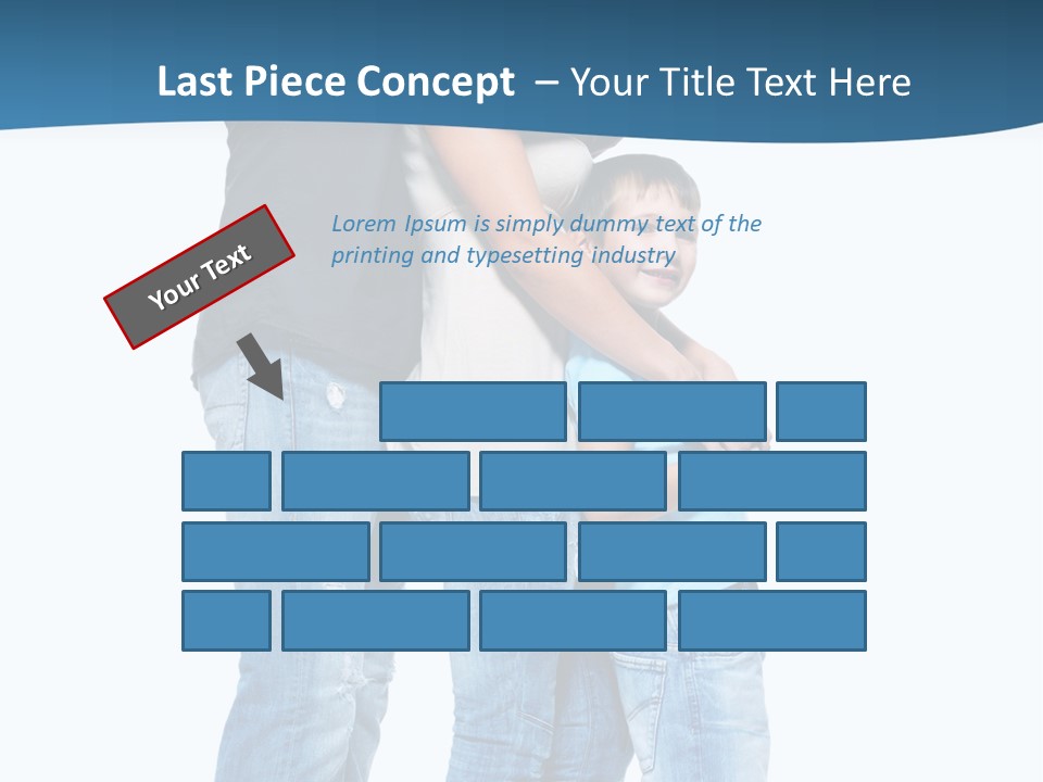 Group Parent Standing PowerPoint Template