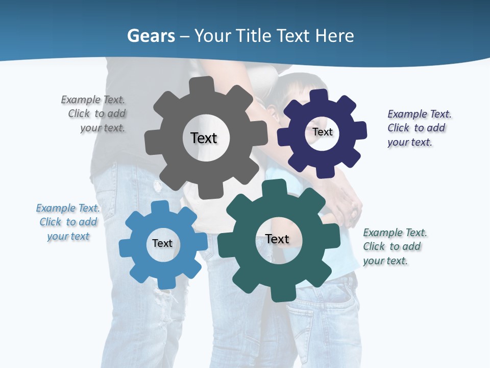 Group Parent Standing PowerPoint Template