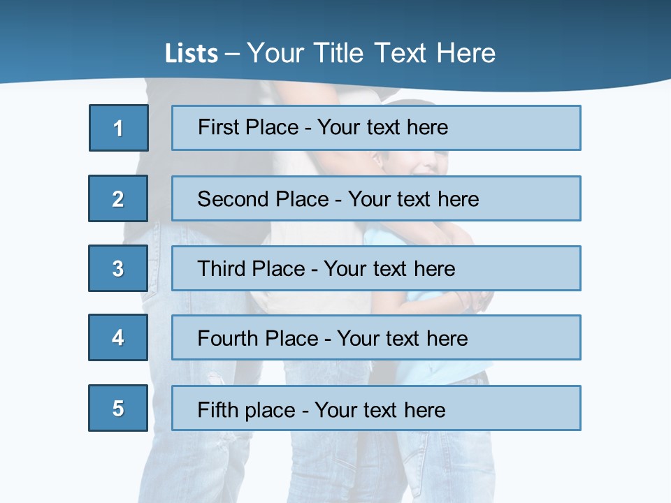 Group Parent Standing PowerPoint Template