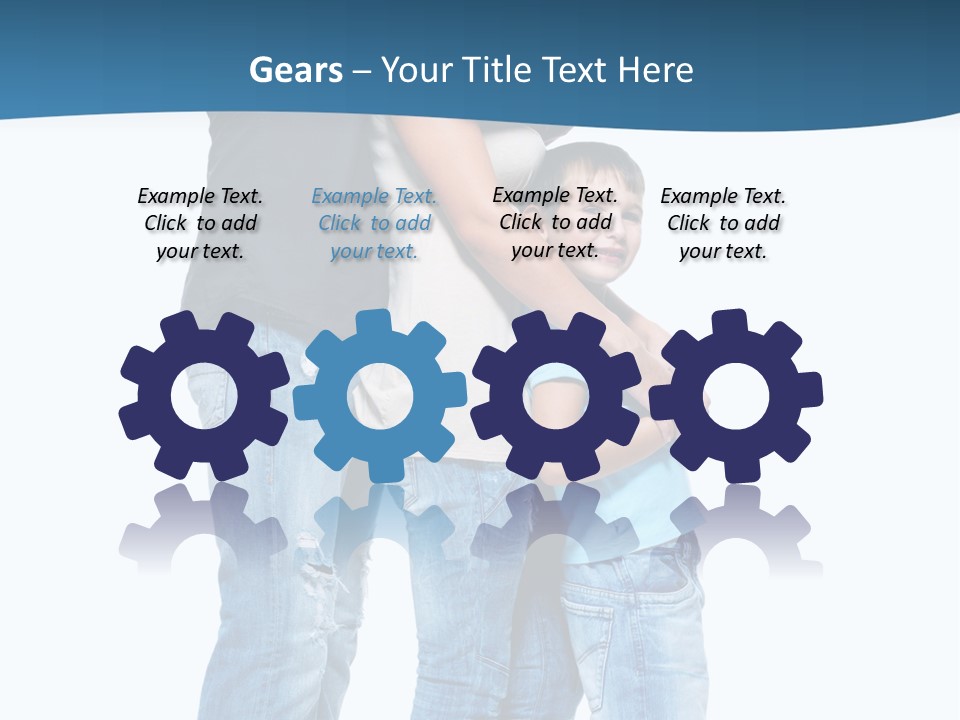 Group Parent Standing PowerPoint Template