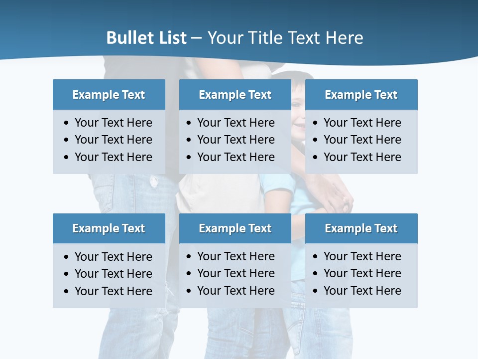 Group Parent Standing PowerPoint Template