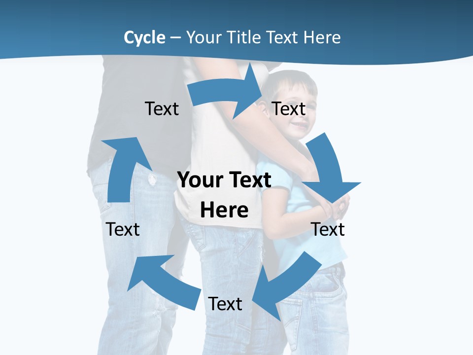 Group Parent Standing PowerPoint Template