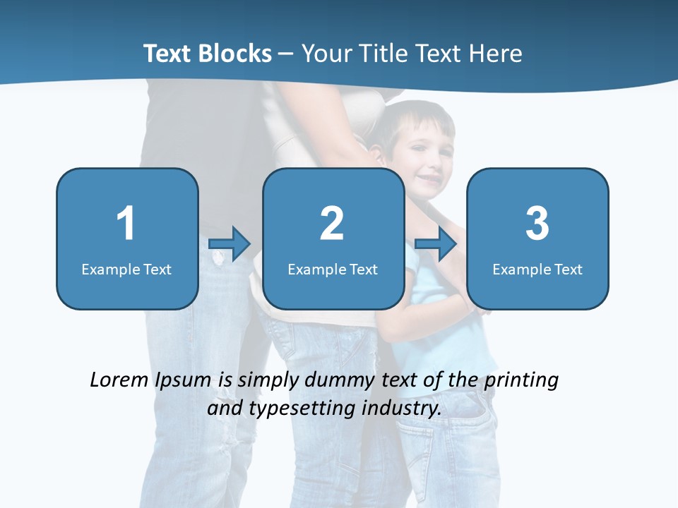 Group Parent Standing PowerPoint Template