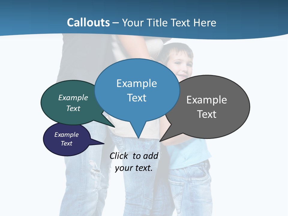 Group Parent Standing PowerPoint Template