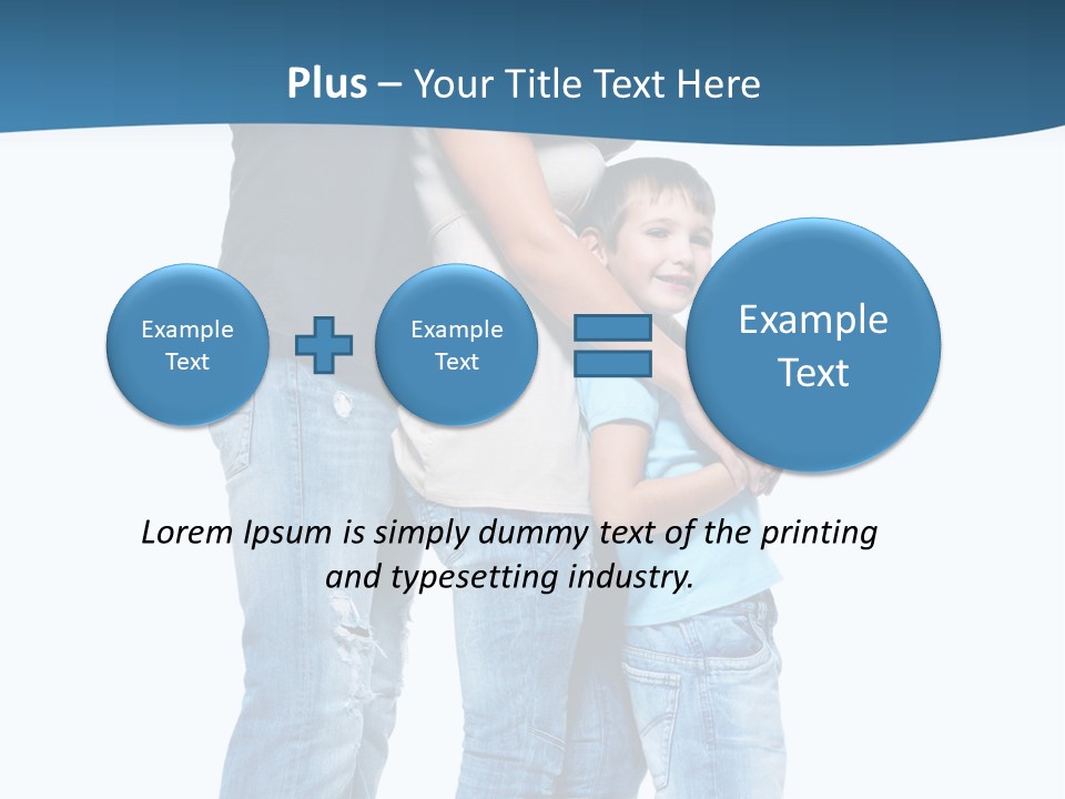 Group Parent Standing PowerPoint Template