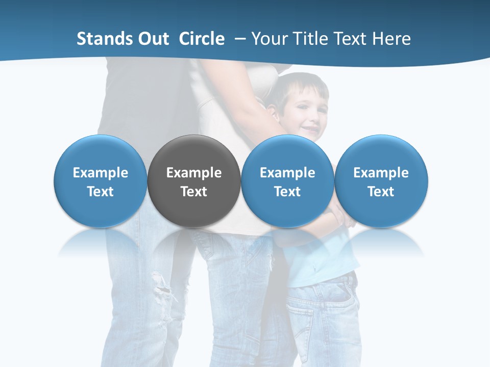 Group Parent Standing PowerPoint Template
