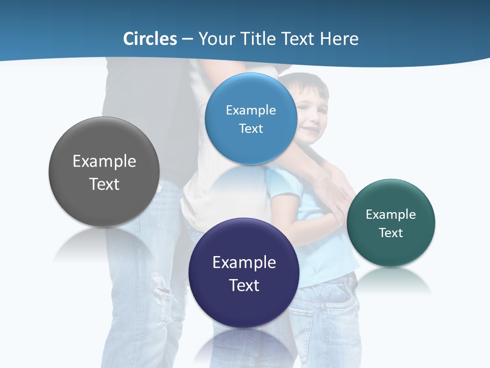 Group Parent Standing PowerPoint Template