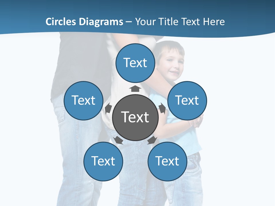 Group Parent Standing PowerPoint Template