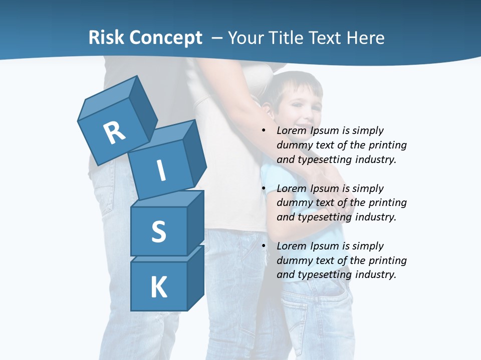 Group Parent Standing PowerPoint Template