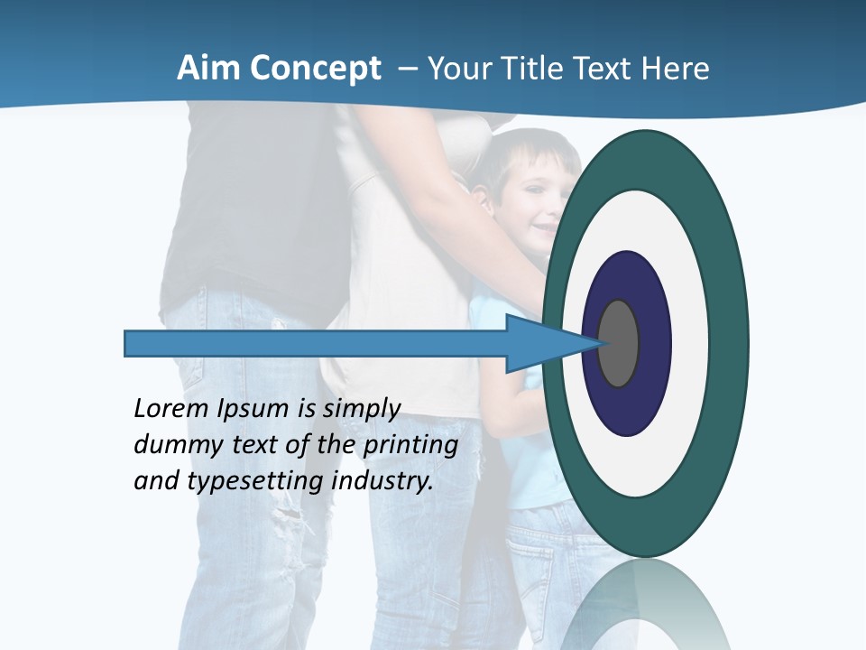 Group Parent Standing PowerPoint Template