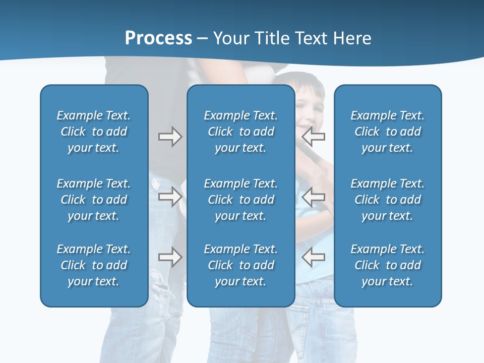 Group Parent Standing PowerPoint Template