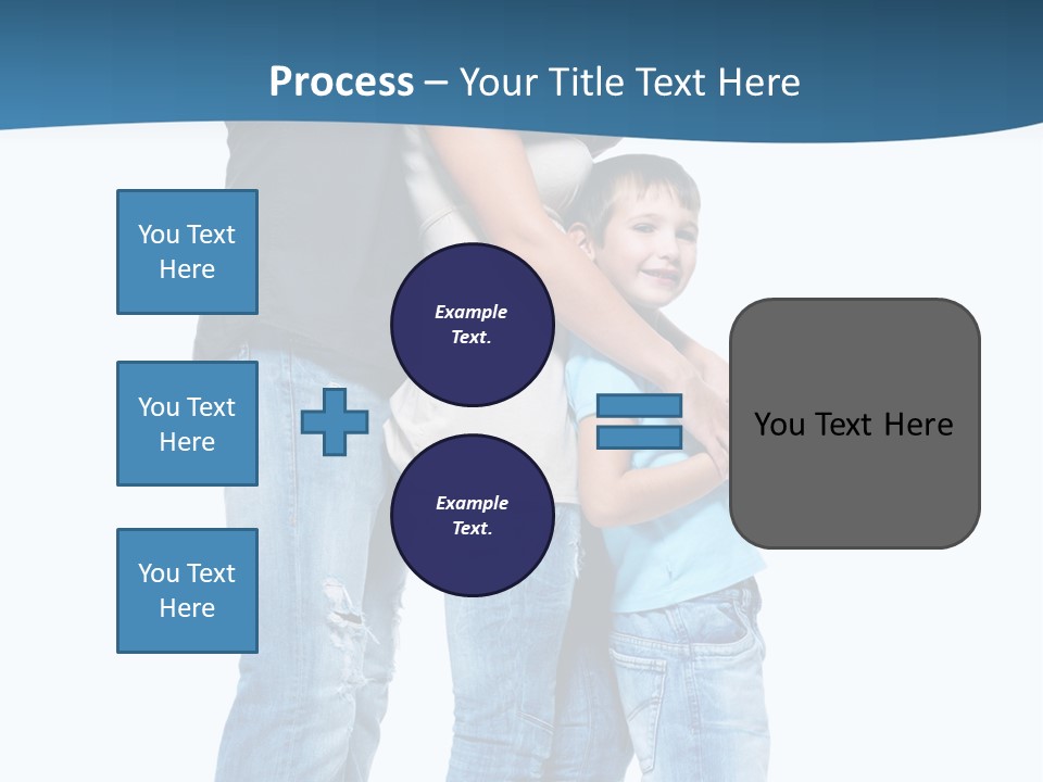 Group Parent Standing PowerPoint Template