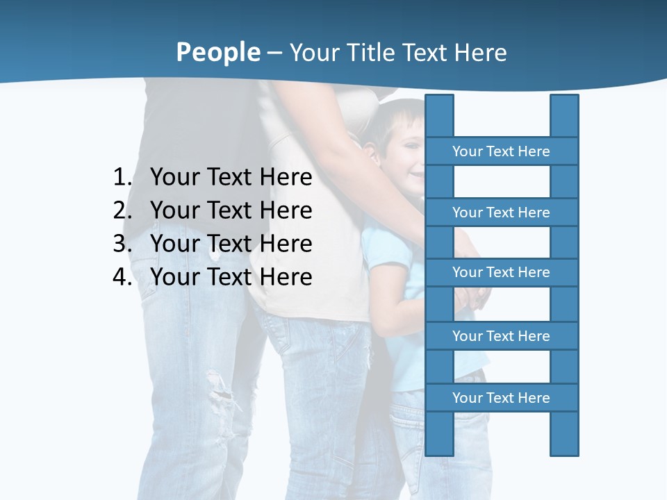 Group Parent Standing PowerPoint Template