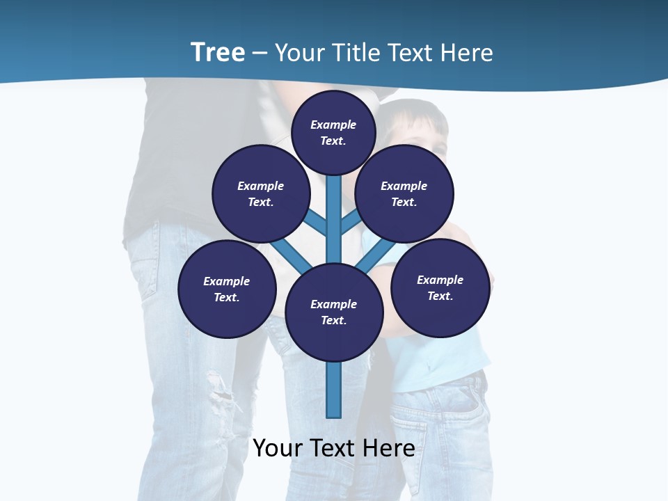 Group Parent Standing PowerPoint Template